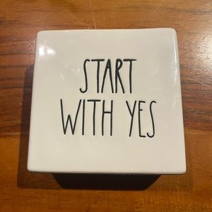 Rae Dunn Just Say Yes desk block‎